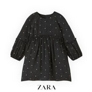 ZARA Kids | Gray Marl | EMBROIDERED DRESS